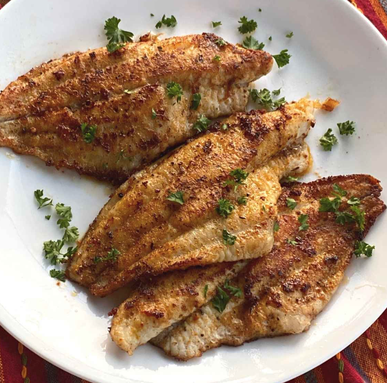 Cajun lemon pepper catfish