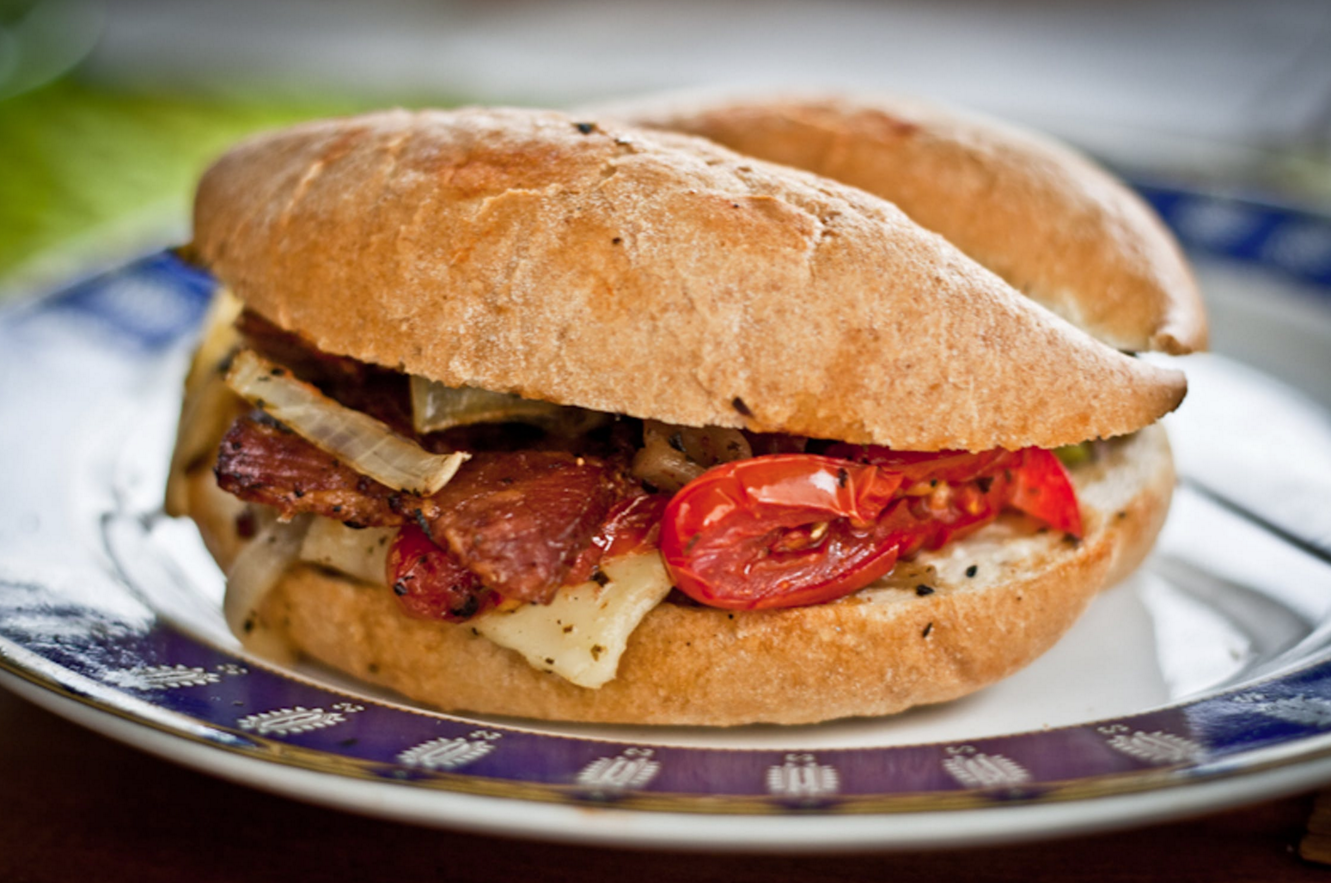 Pepper steak sandwich