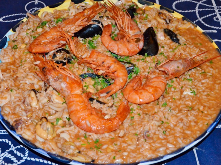 Seafood risotto