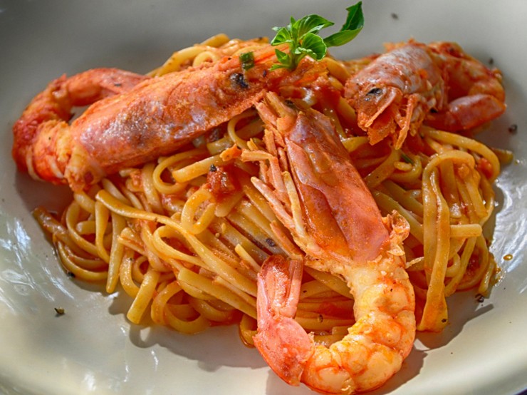 Seafood Spaghetti with Mussels and Shrimp