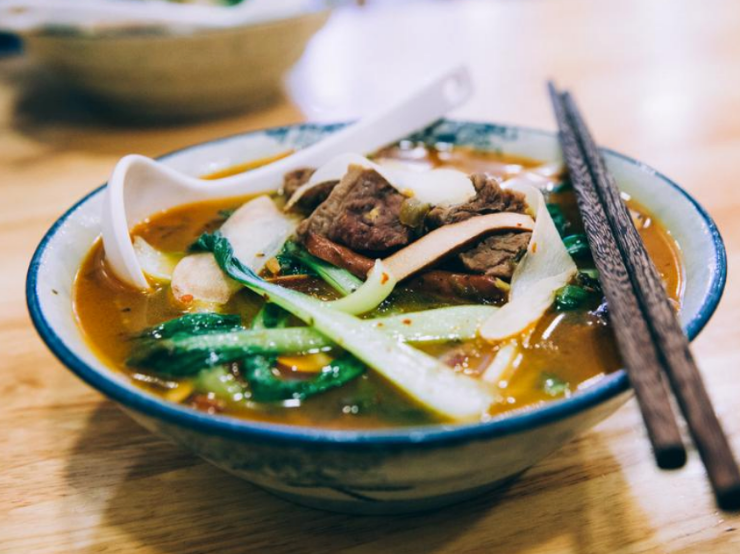 Beef & bok choy hot pot