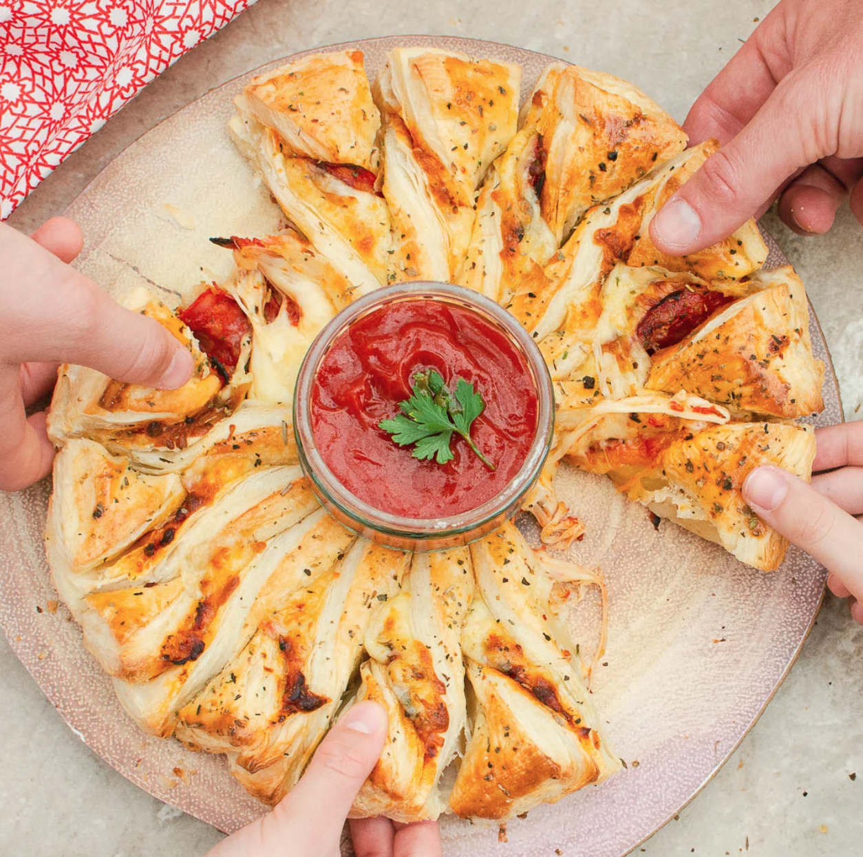 Puff Pastry Pizza Twist