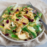 Warm pumpkin spice vinaigrette salad to enjoy this season