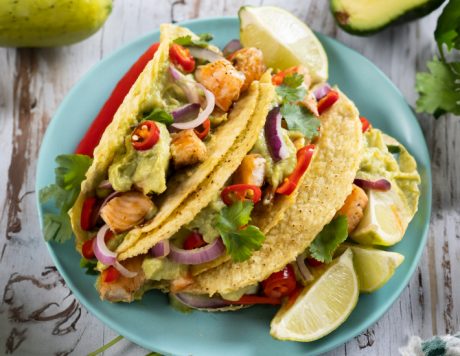 Avocado Guacamole Fish Tacos