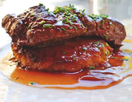 Grilled porterhouse steak