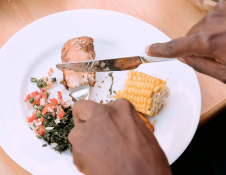 Paprika Fish with Corn Salad