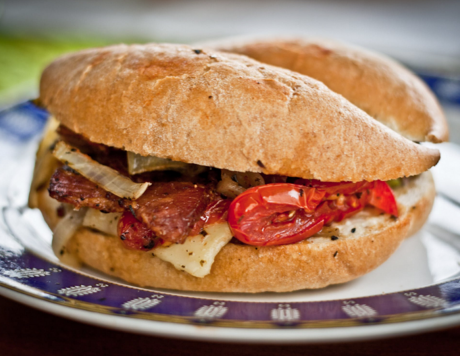 Pepper steak sandwich