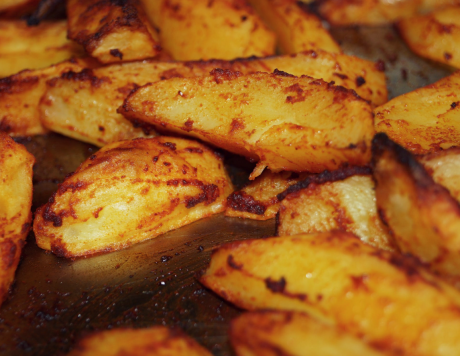 Red potato oven wedges
