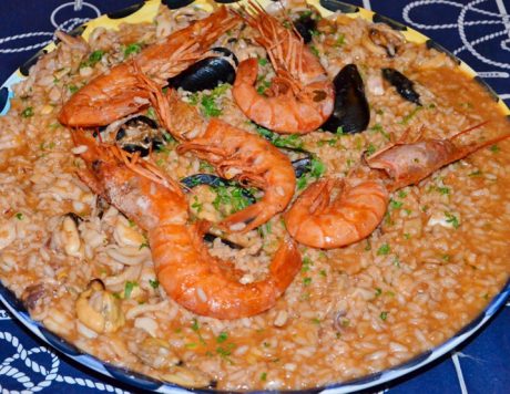 Seafood risotto