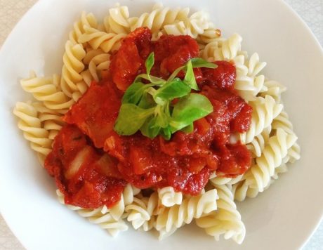 Tomato cream sauce