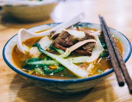 Beef & bok choy hot pot